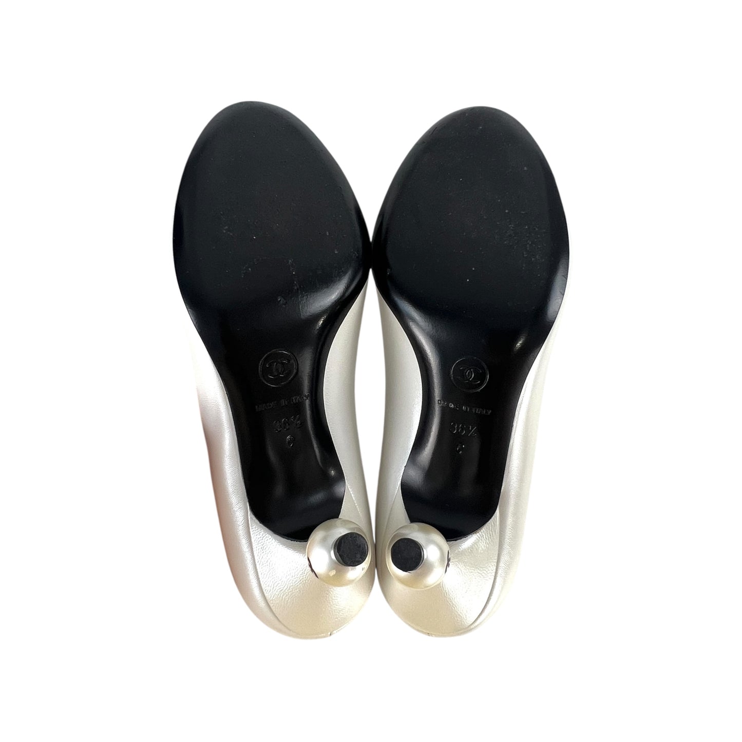 Chanel CC Pearl Heels