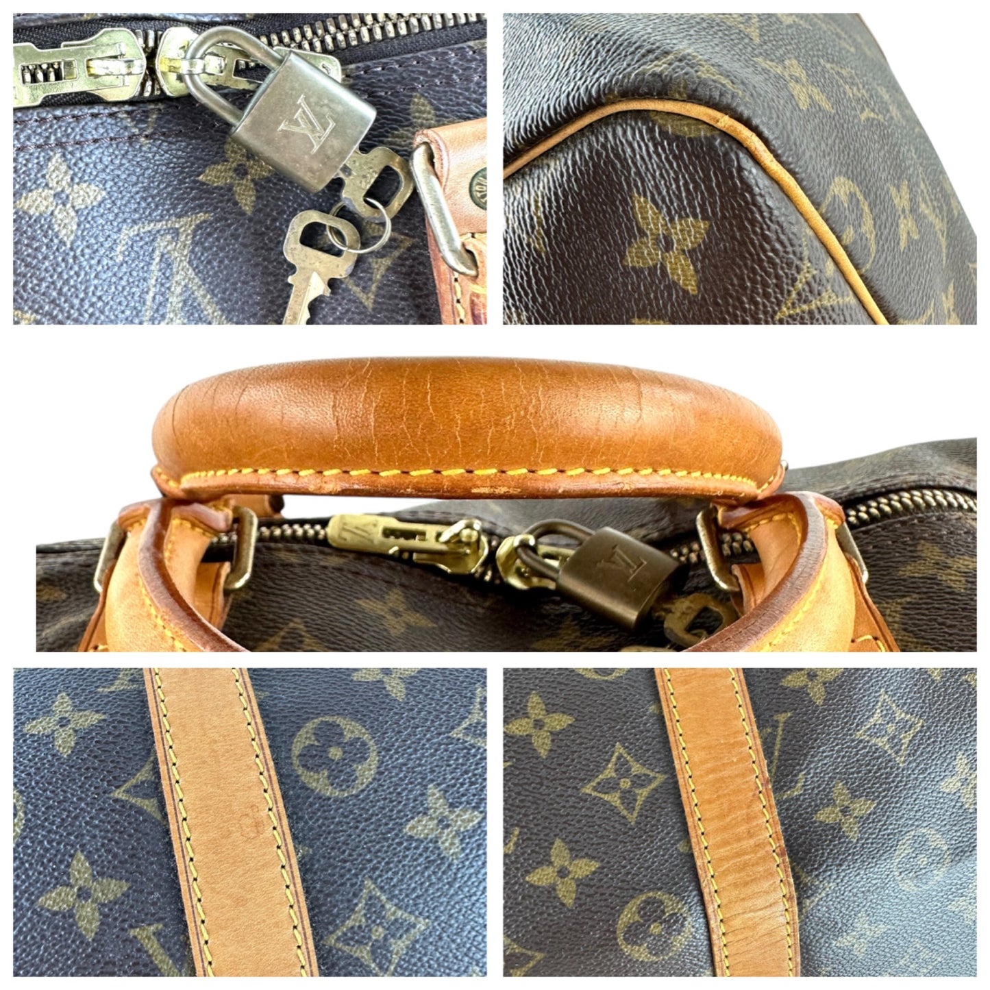 Louis Vuitton Vintage Monogram Keepall 55 Bag
