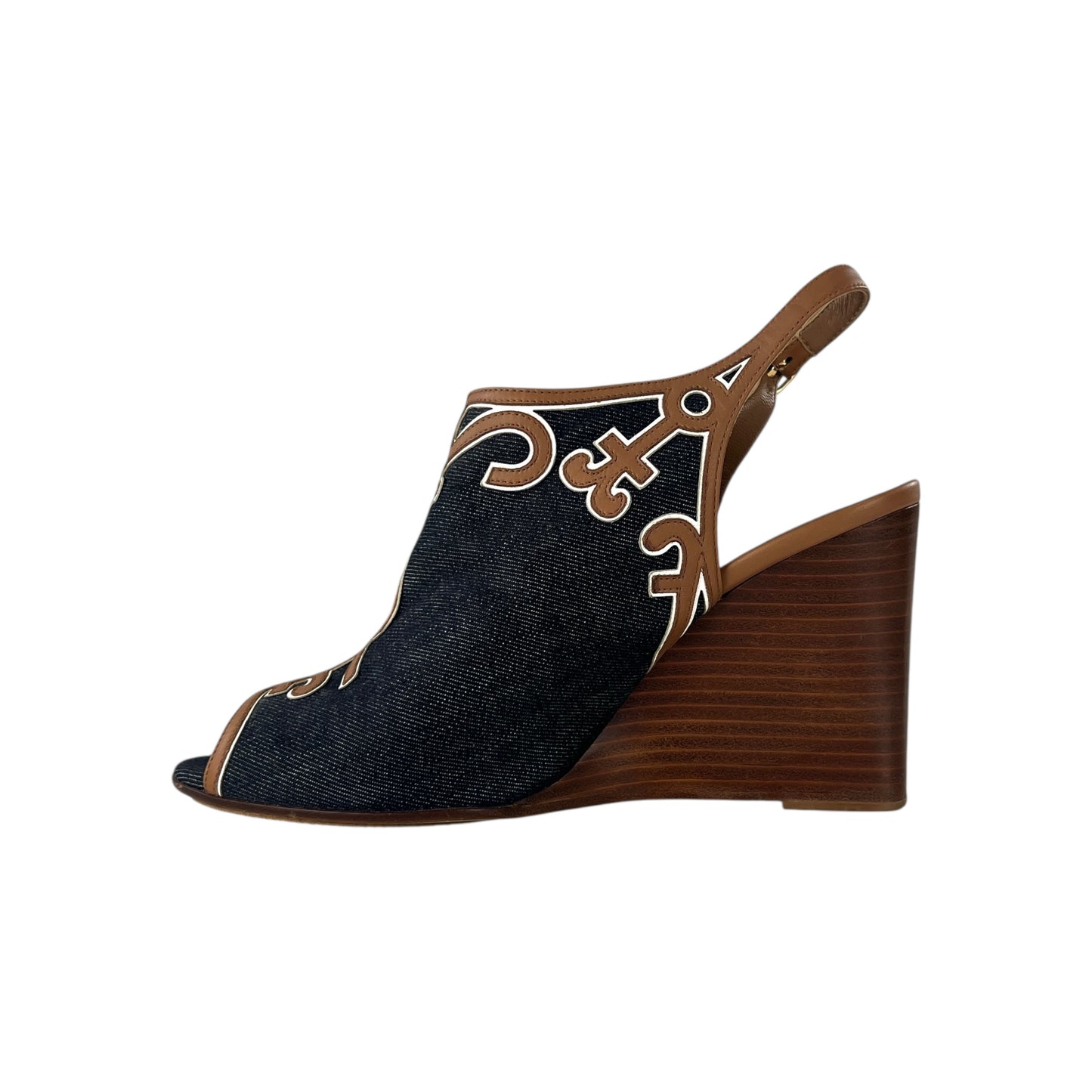 Hermes Denim Wedges