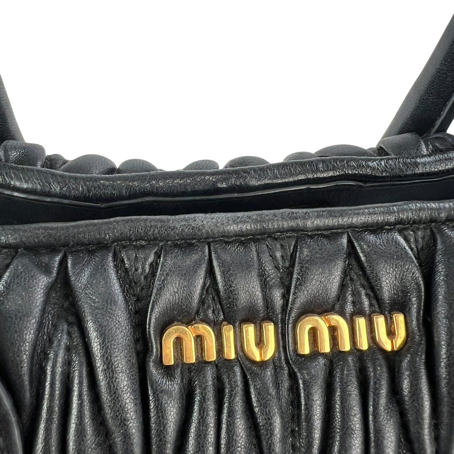 Miu Miu Matelassé Leather Handbag