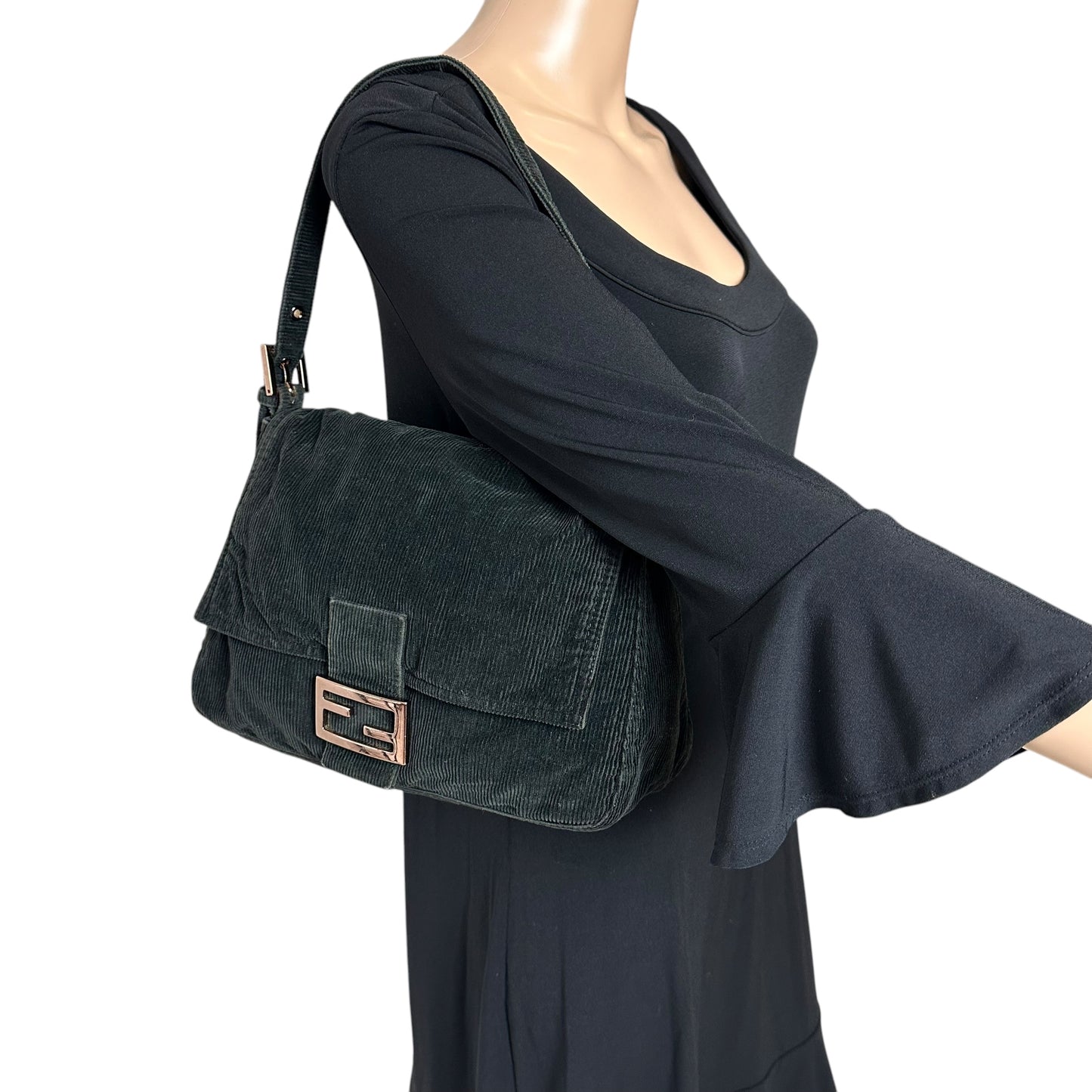 Fendi Corduroy Mama Baguette Bag