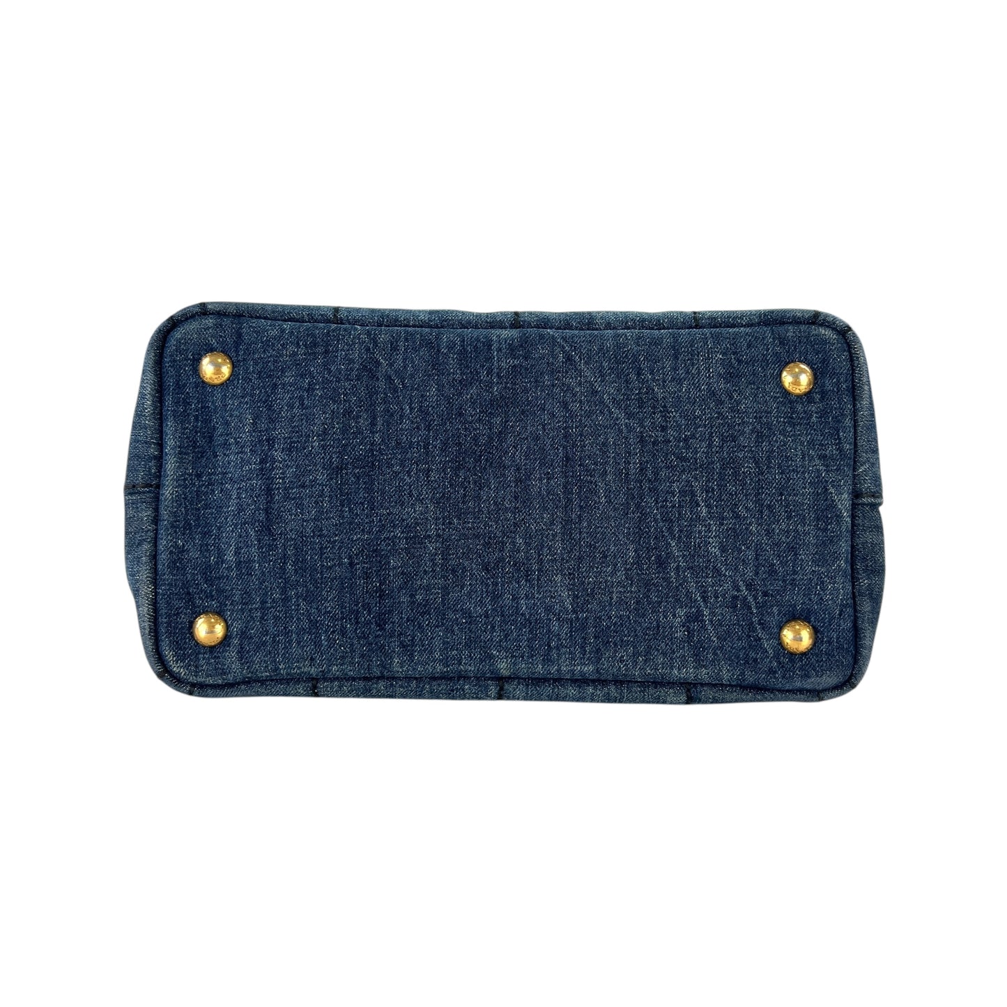 Prada Denim Canapa Tote Bag