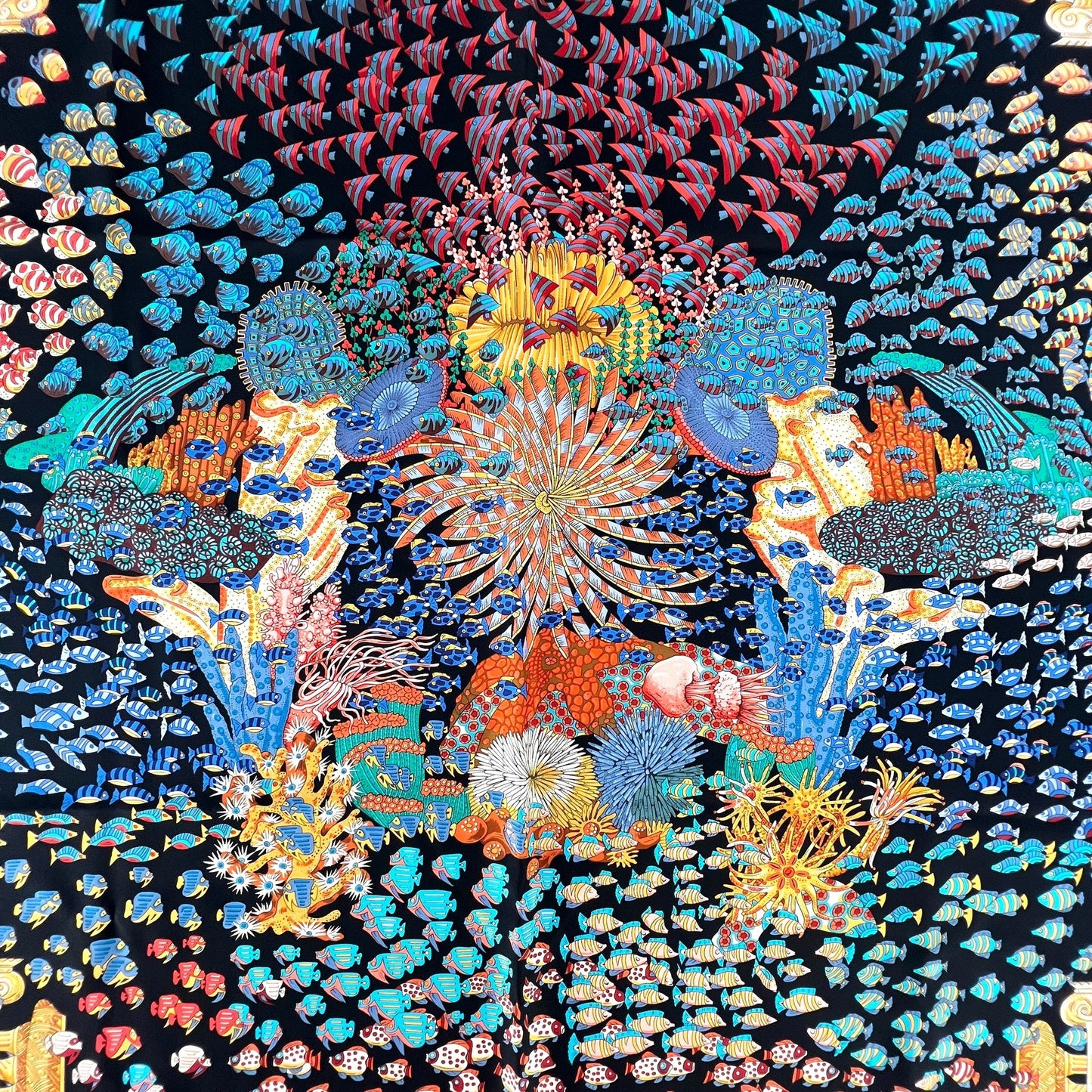 Hermès Gold Atlantic Encounter Scarf