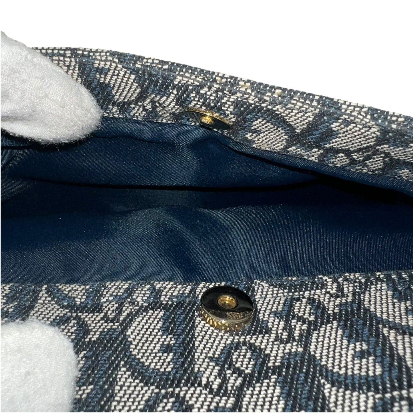 Dior Vintage Trotter Canvas Double Saddle Bag