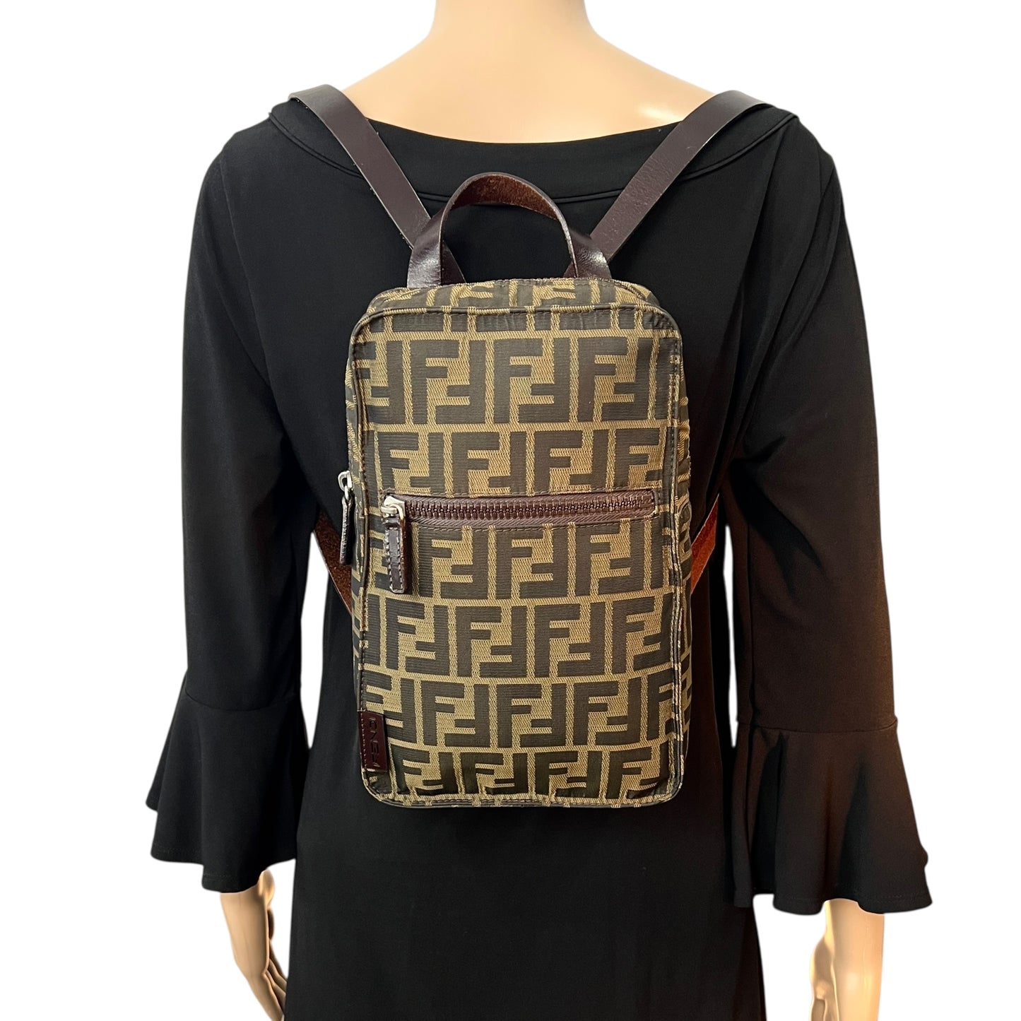 Fendi Zucca Canvas Backpack