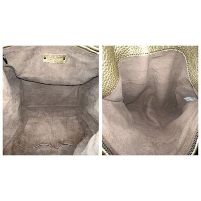 Bottega Veneta Metallic Leather Hobo Shoulder Bag