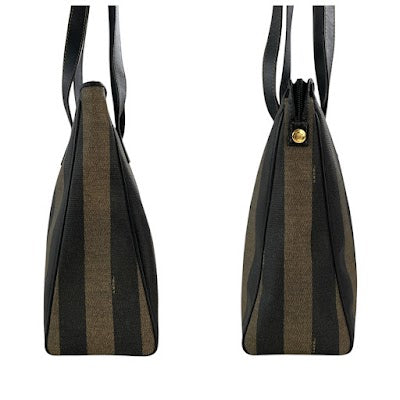 Fendi Vintage Pequin Shoulder Bag
