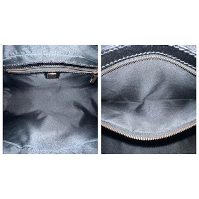 Fendi Zucchino Canvas Bauletto Bag