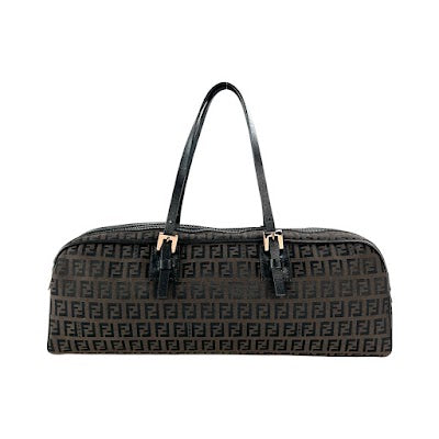 Fendi Zucchino Canvas Bauletto Bag