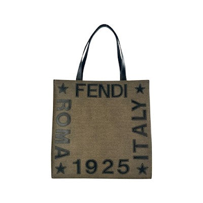 Fendi Vintage Coated Canvas Tote Bag