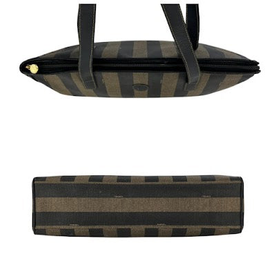 Fendi Vintage Pequin Shoulder Bag