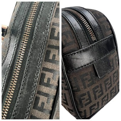 Fendi Zucchino Canvas Bauletto Bag