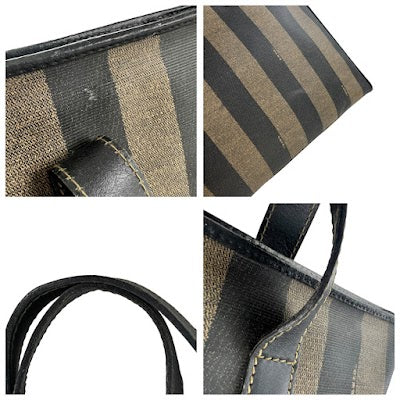 Fendi Vintage Pequin Shoulder Bag