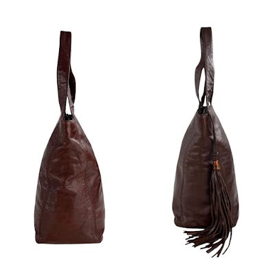 Chanel Lambskin Leather Tassel Tote Bag