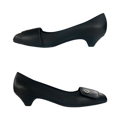 Ferragamo Leather Kitten Heels
