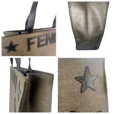 Fendi Vintage Coated Canvas Tote Bag