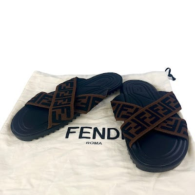 Fendi Zucca Slides