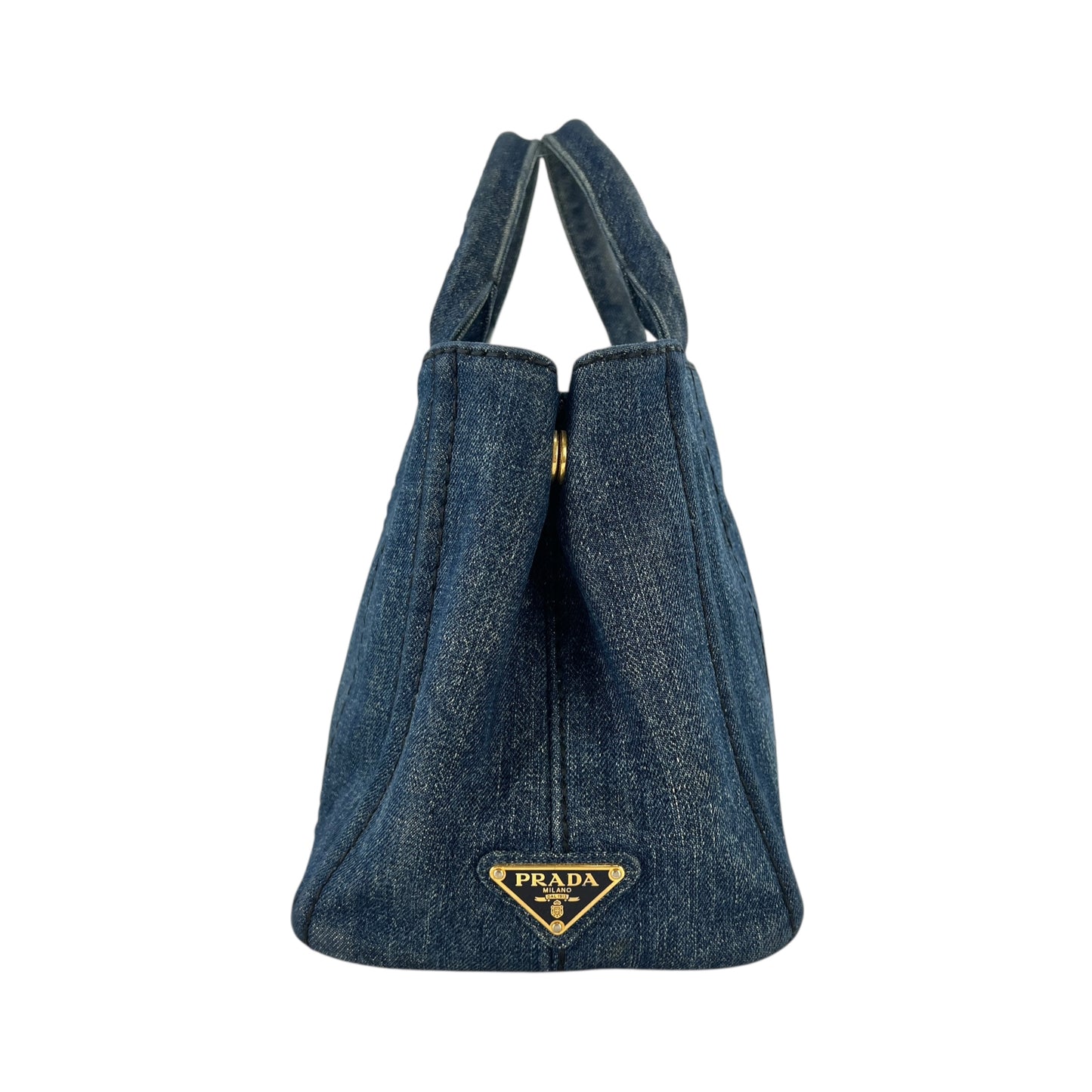 Prada Denim Canapa Tote Bag