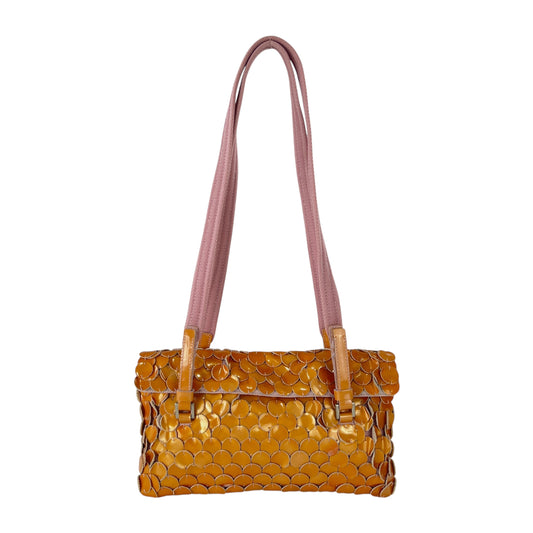 Prada Patent Leather Coins Shoulder Bag