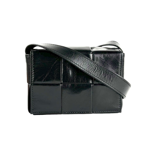Bottega Veneta Maxi Intrecciato Leather Mini Cassette Crossbody Bag