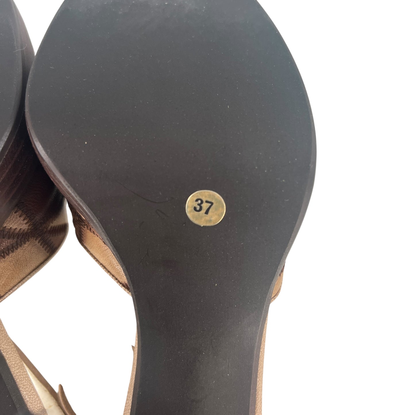 Miu Miu Leather Patchwork Block Heels