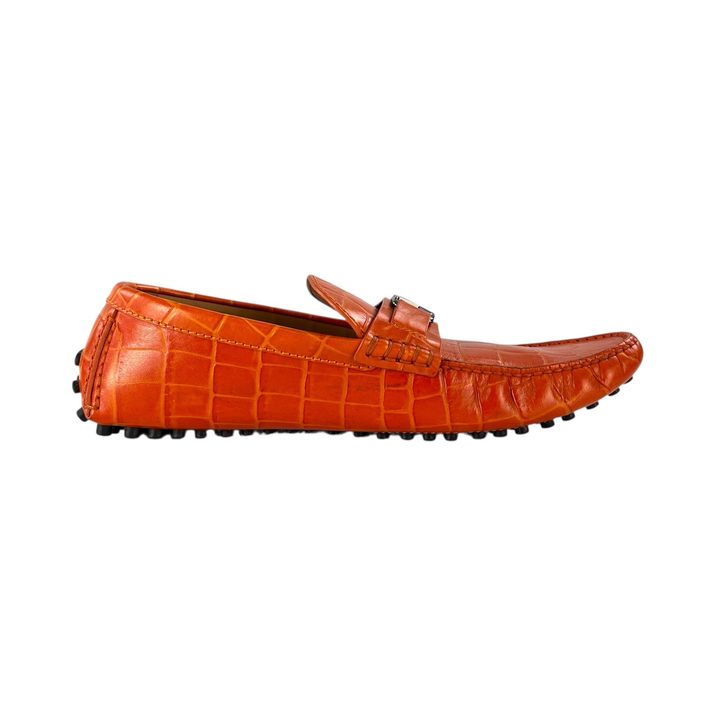 Louis Vuitton Croc-Embossed Loafers