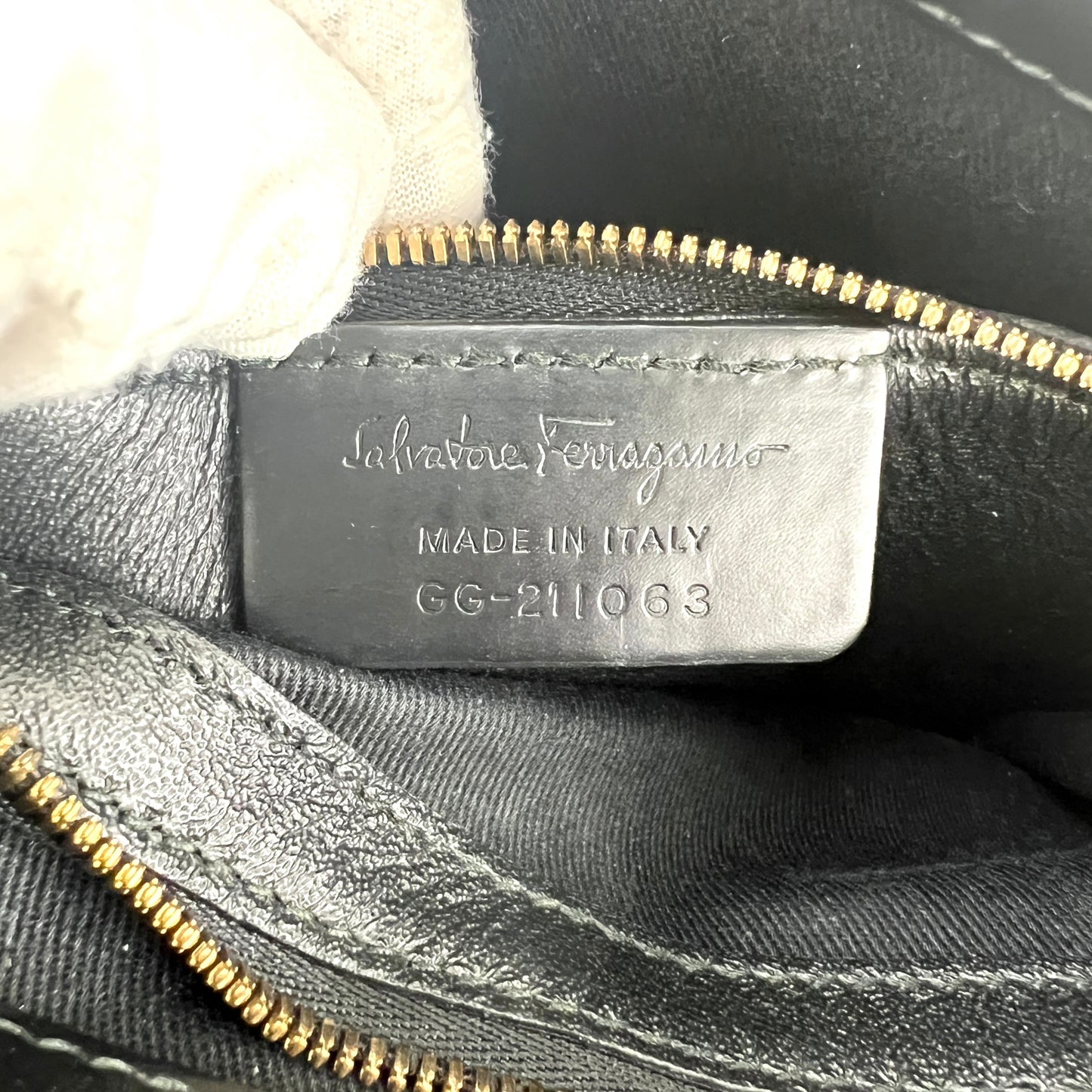 Ferragamo Wicker Top Handle Two-Way Bag