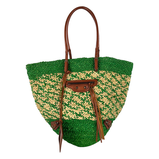 Balenciaga Raffia Tote Bag