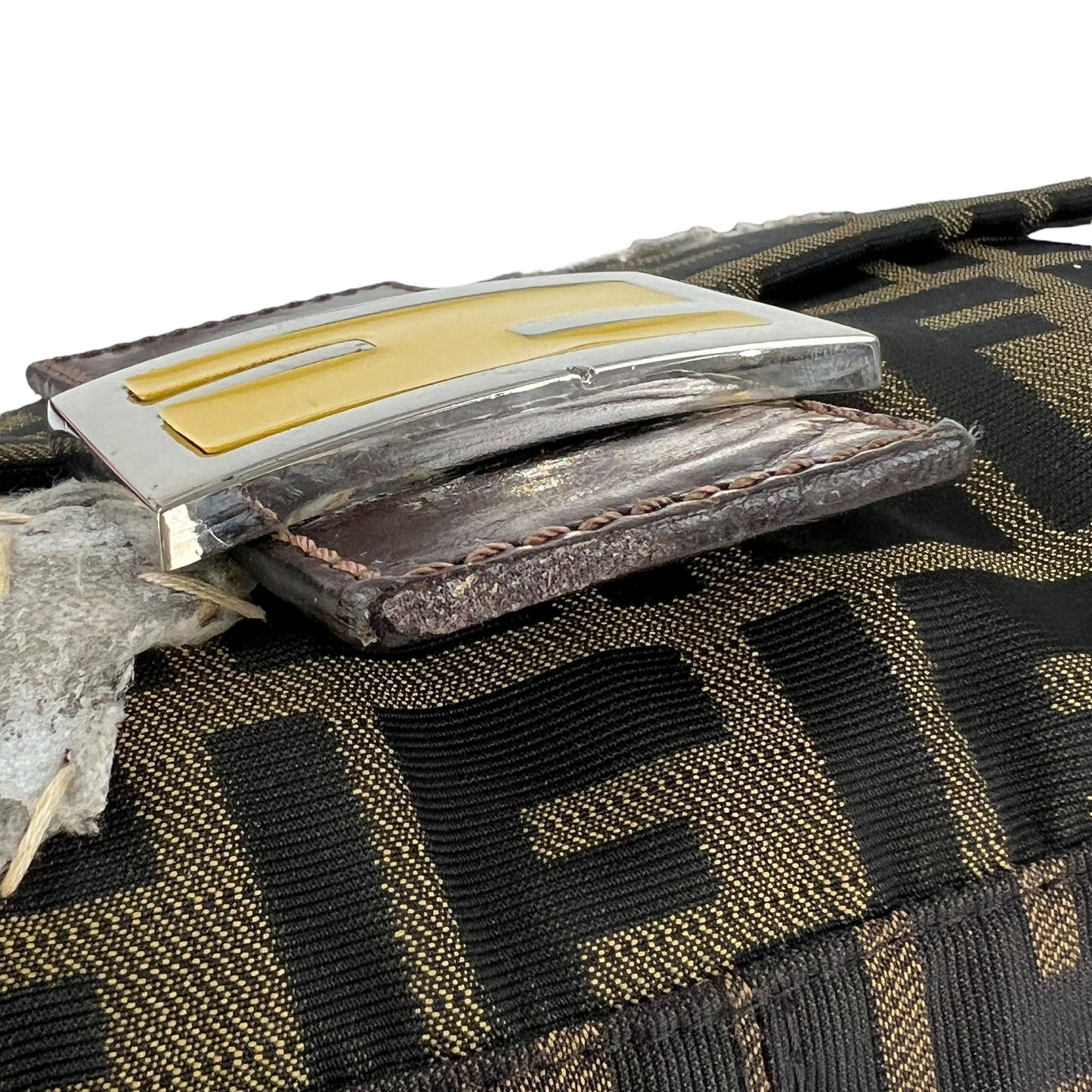 Fendi Zucca Flower Baguette Bag