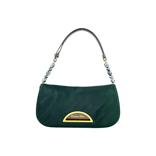 Dior Vintage Maris Pearl Nylon Shoulder Bag
