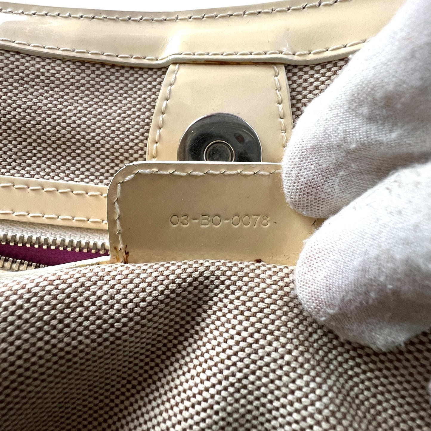 Dior Trotter Patent Leather Tote Bag