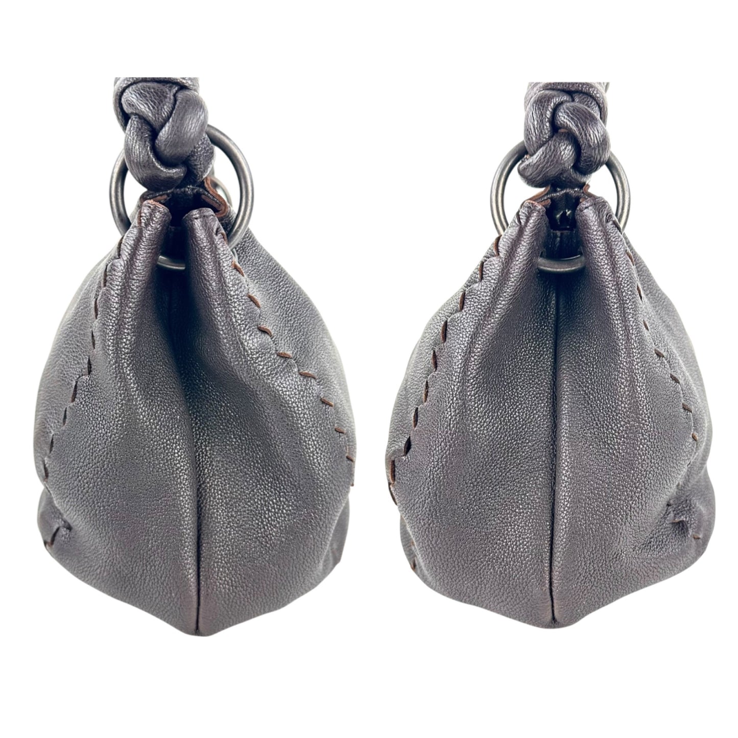 Bottega Veneta Pebbled Leather Hobo Shoulder Bag
