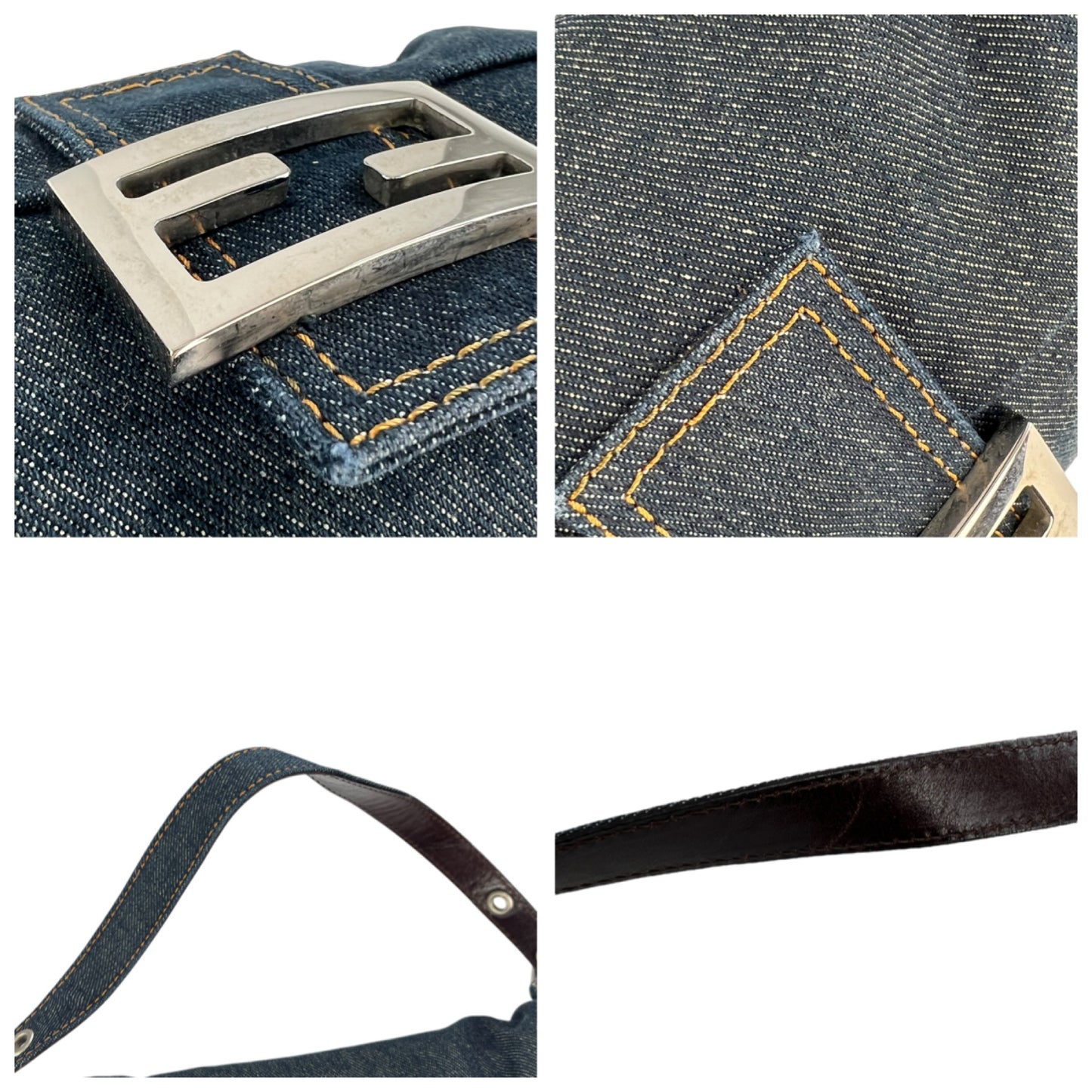 Fendi Denim Baguette Bag