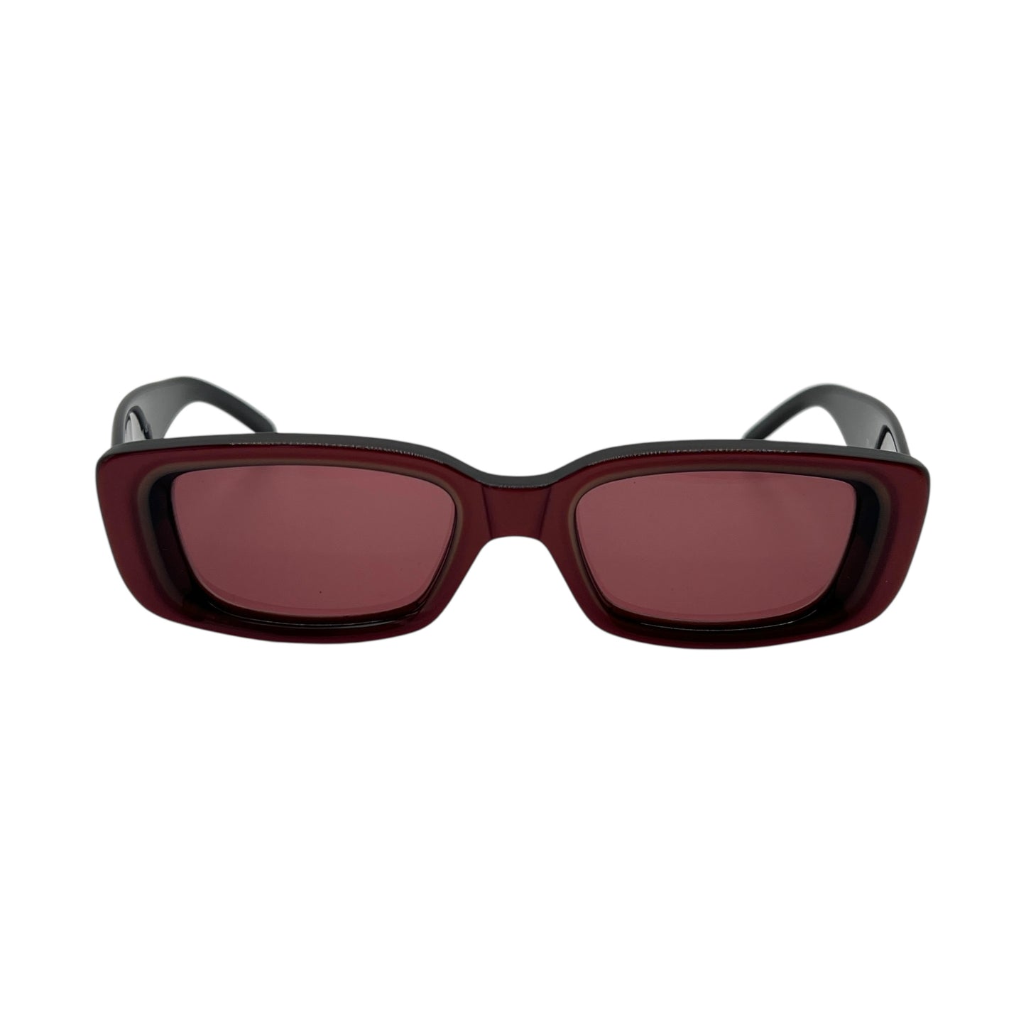 Gucci Moda Red Acrylic Sunglasses