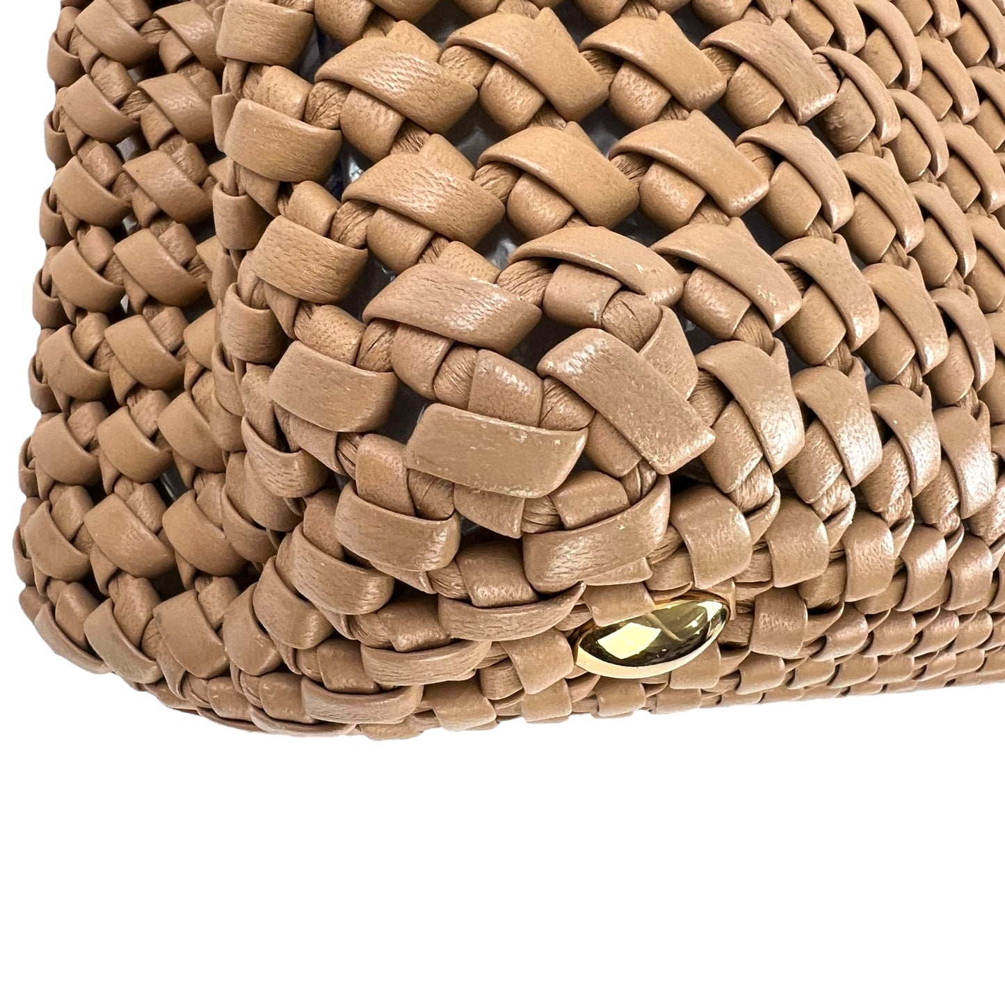 Fendi Peekaboo Interlace Leather Handbag