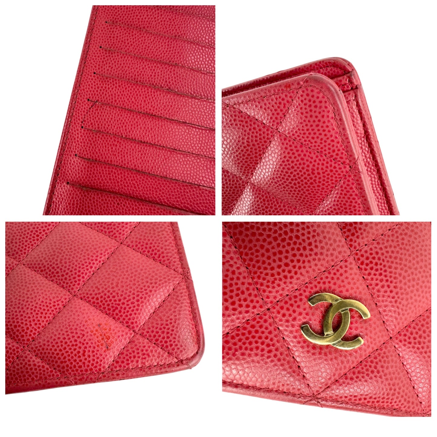 Chanel Matelasse Caviar Leather Long Bifold Wallet