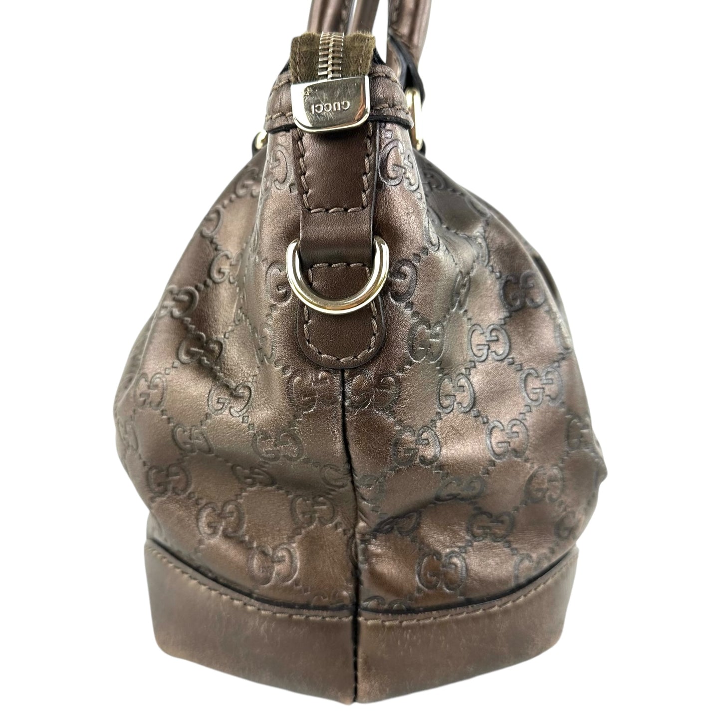 Gucci Guccissima Sukey Leather 2-Way Bag