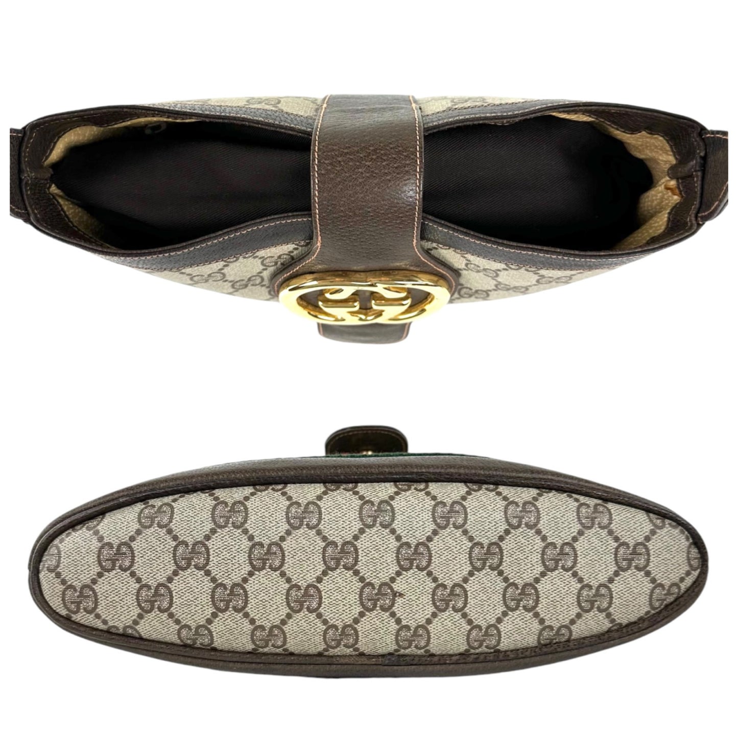 Gucci Vintage Monogram Sherry Line Shoulder Bag