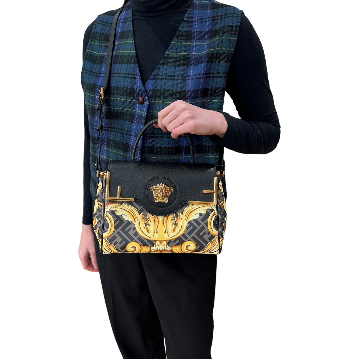 Fendace Zucca Baroque Two Way Bag