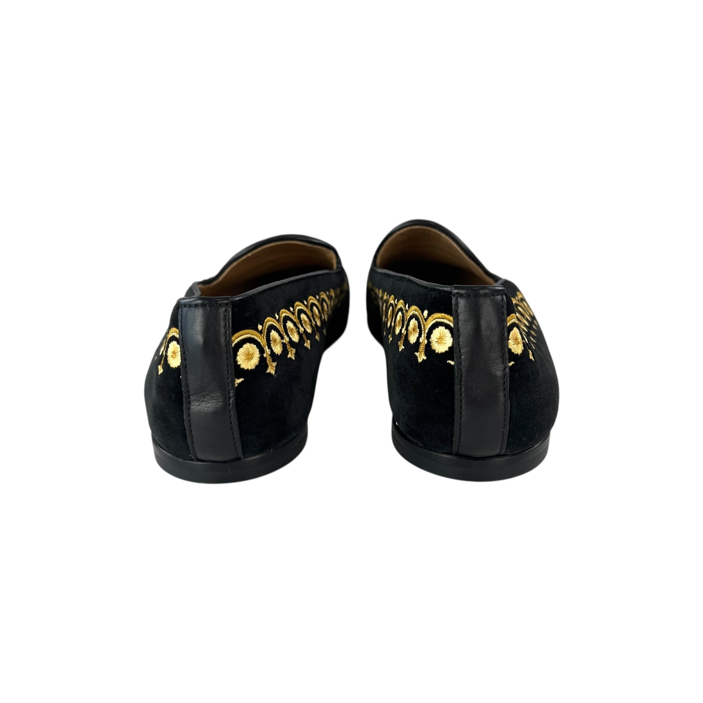 Versace Medusa Embroidered Velvet Loafers