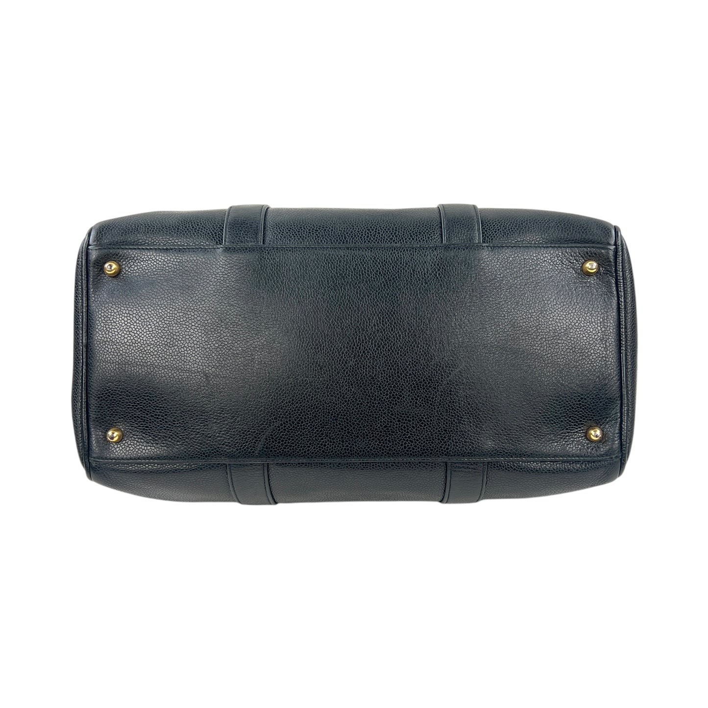 Chanel Vintage Caviar Leather Boston Bag