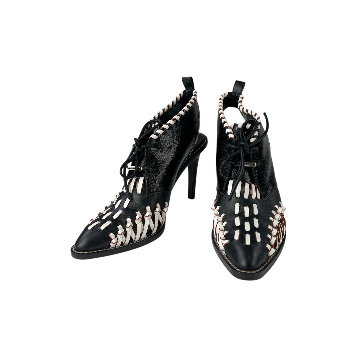 Louis Vuitton Leather Lace-Up Heels