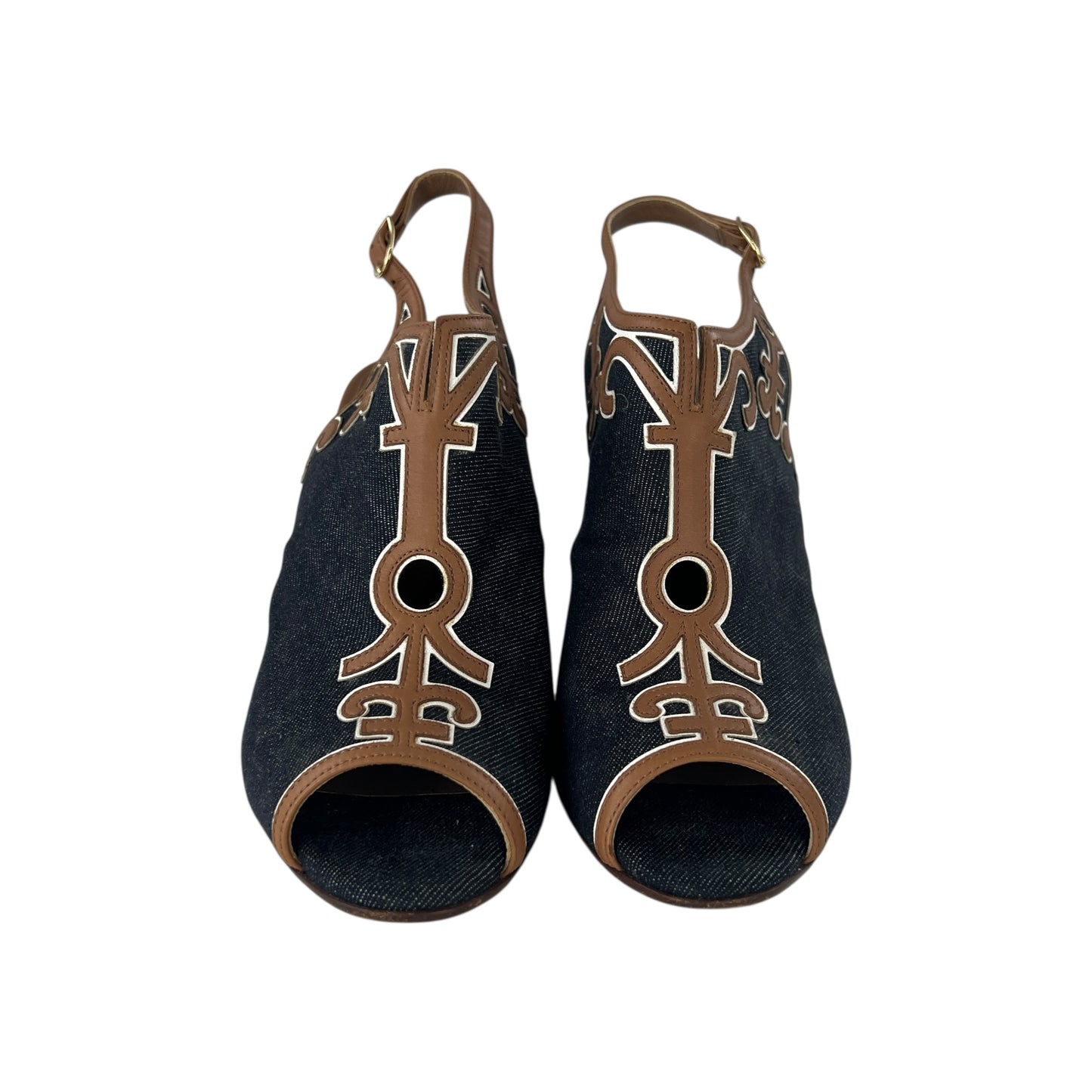 Hermes Denim Wedges