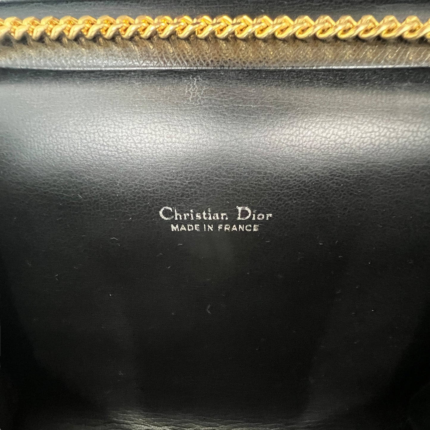 Dior Vintage Leather Chain Shoulder Bag