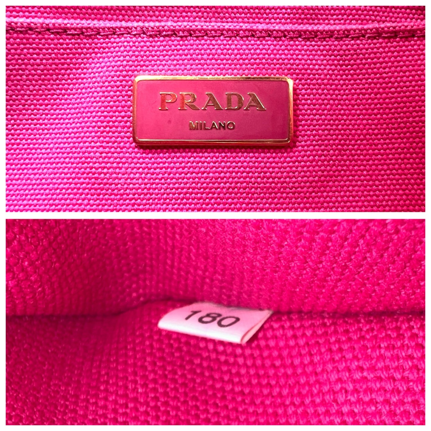 Prada Vintage Mini Canapa Canvas Tote