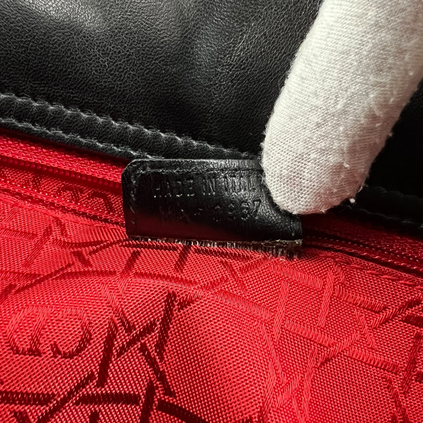 Dior Vintage Cannage Leather Shoulder Bag