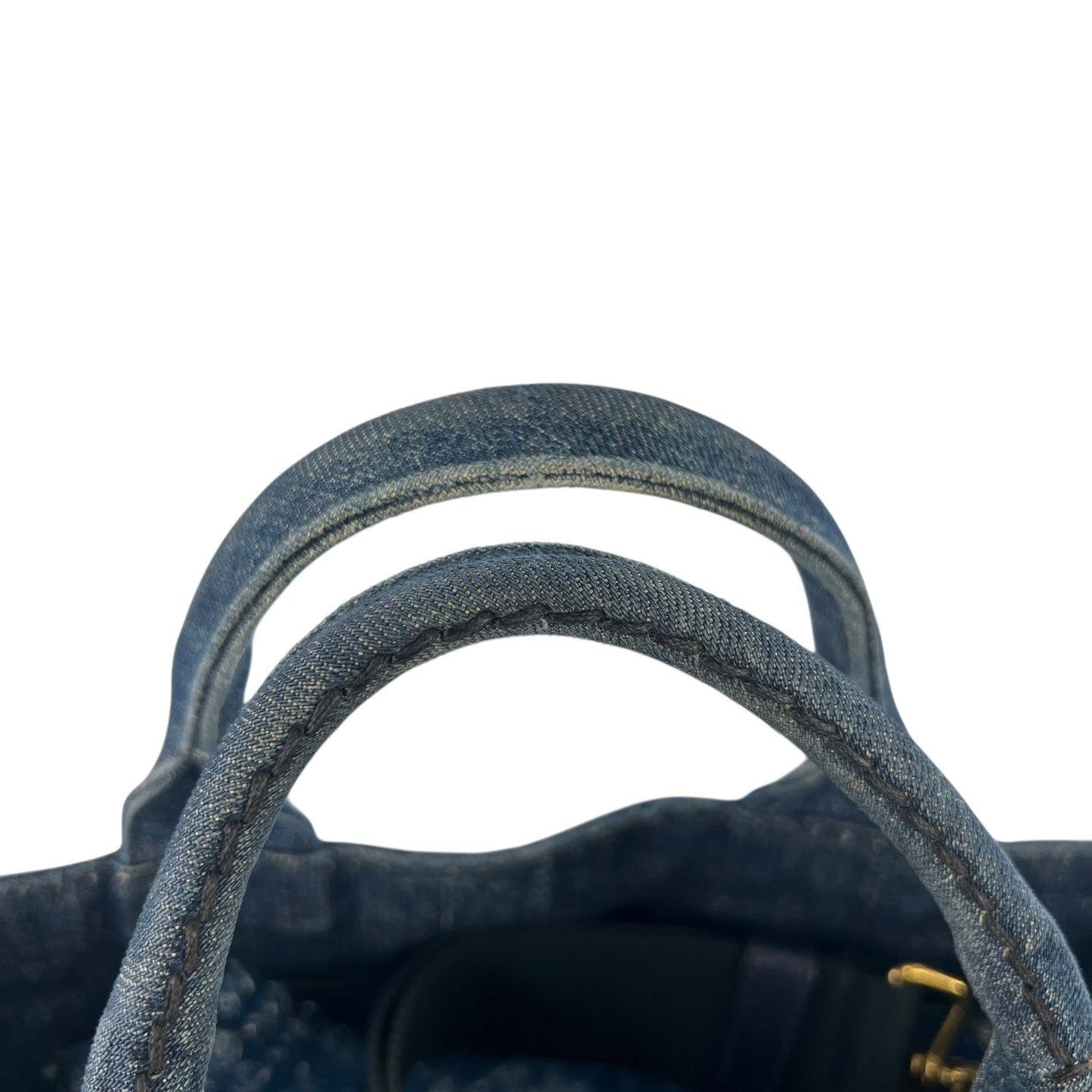 Prada Denim Canapa Tote Bag
