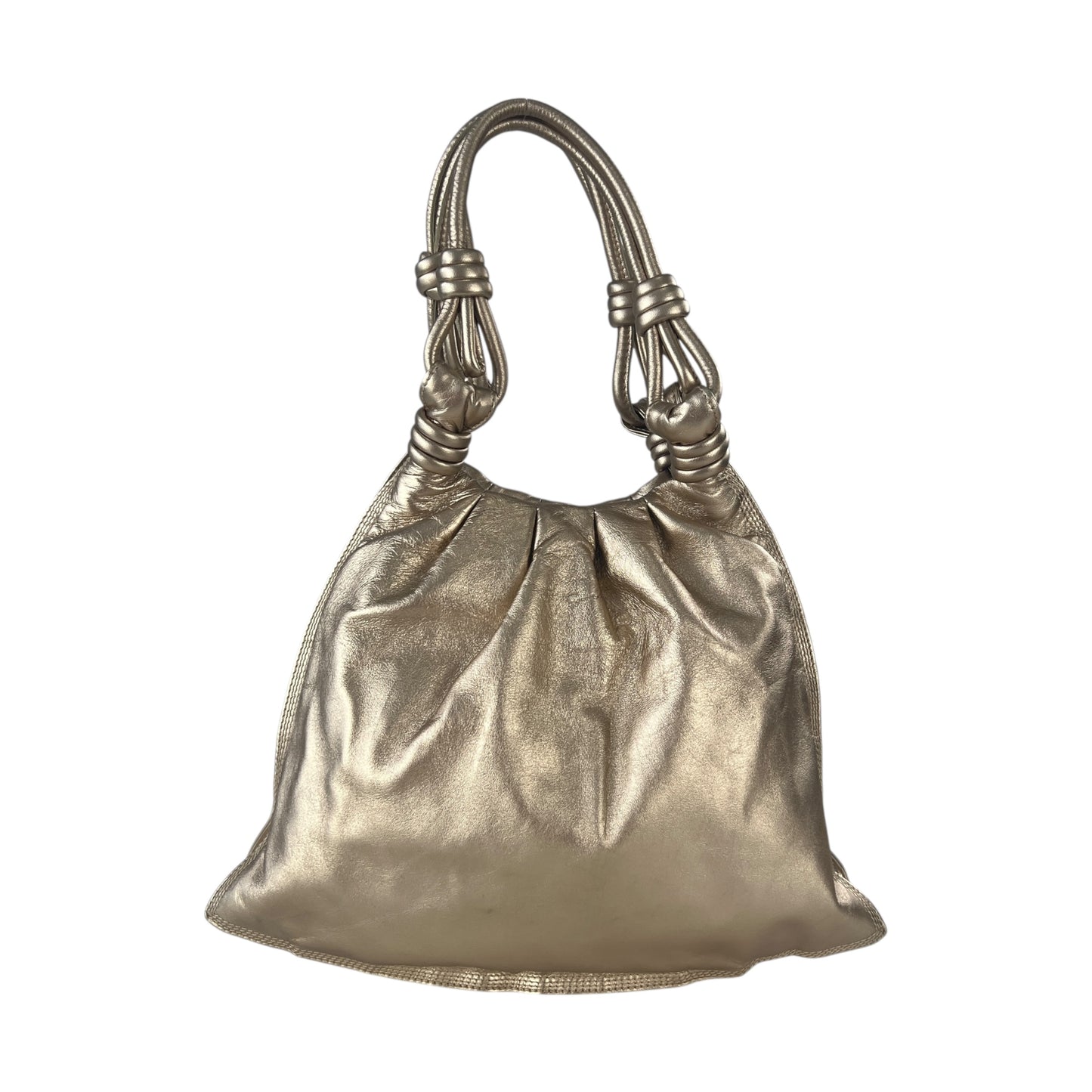 Loewe Anagram Metallic Leather Tote Bag