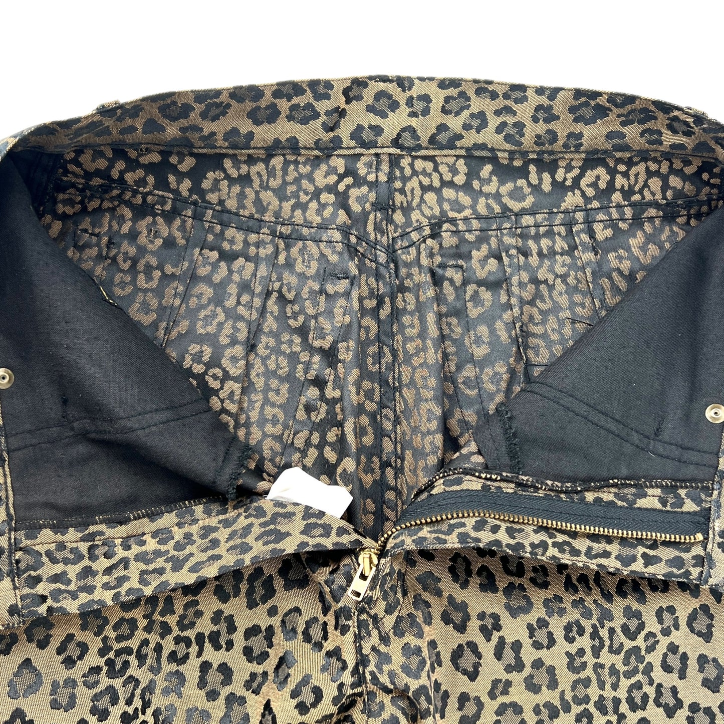 Fendi Vintage Leopard High Waisted Cigarette Pant