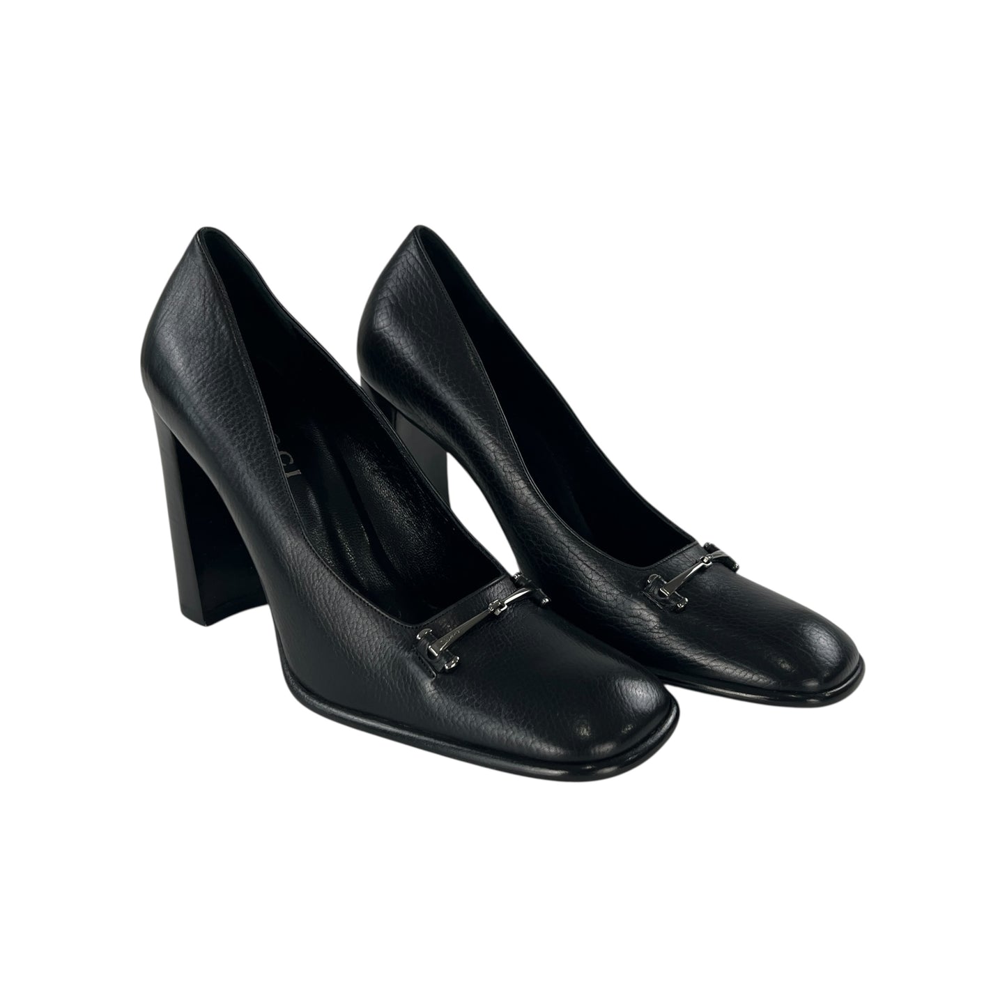 Gucci Leather Horsebit Pumps